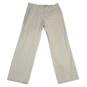Tommy Bahama Chino Pants Mens 34 Straight Fit Beige Stretch Flat Front Slacks